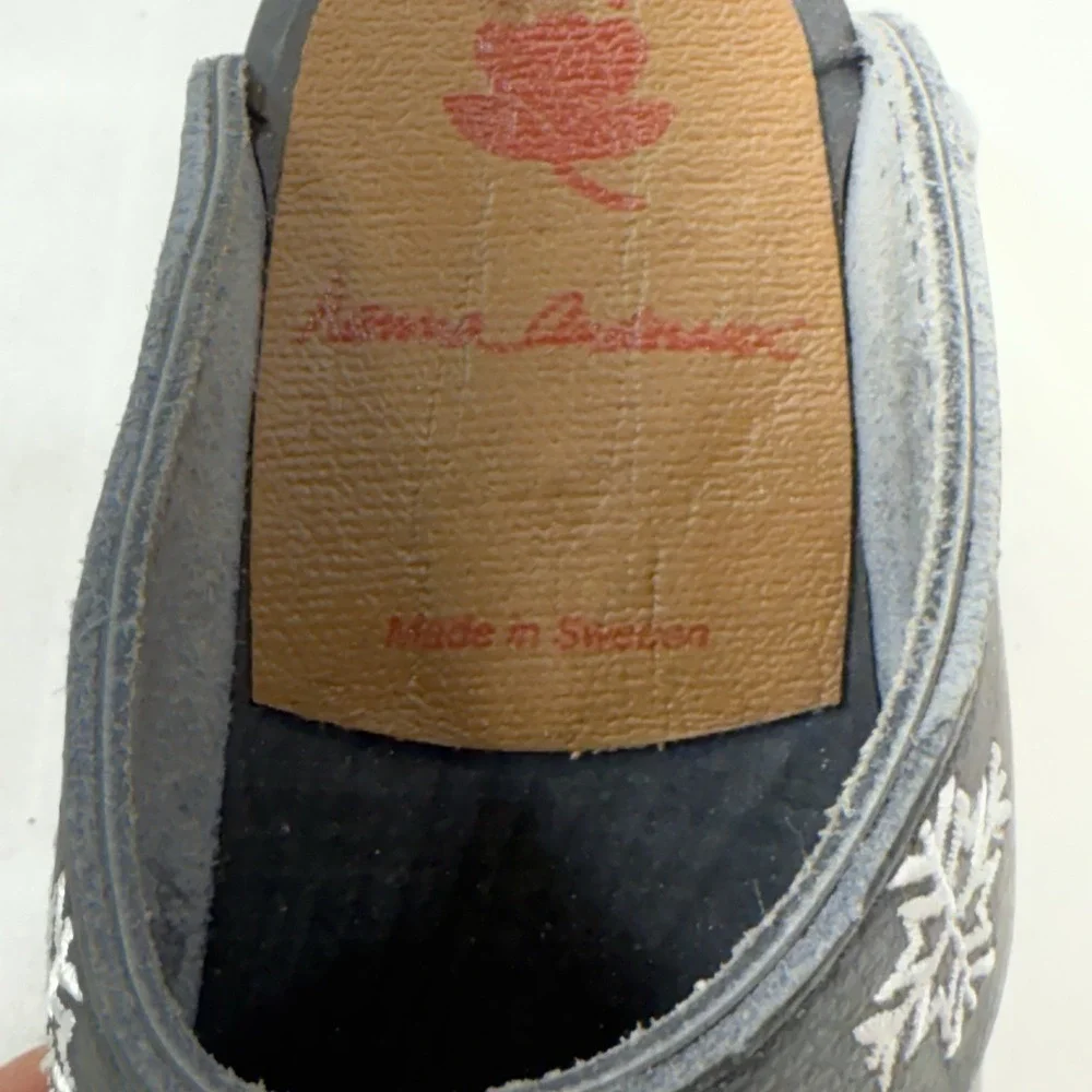Hanna Andersson Toddler Clogs Black Patent Leather Snowflake EU 26 US 9.5-10‎